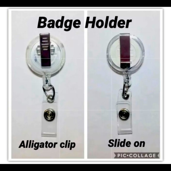 Give Thanks Rae Dunn Retractable Badge Holder - Picture 5 of 5